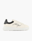 Emporio Armani Leather Sneakers With Signature Logo And Knurled Sole | LEVISONS