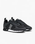 EA7 Black And White Mesh Sneakers | LEVISONS