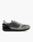 Emporio Armani Mesh Sneakers With Suede Details And Eagle Patch | LEVISONS