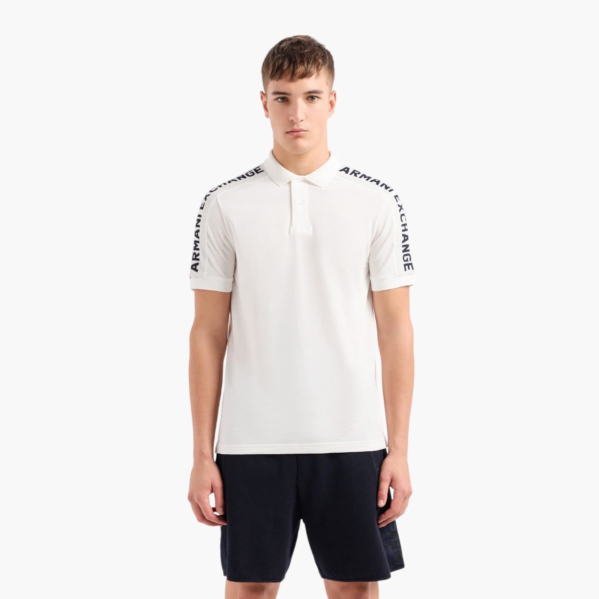 Armani Exchange Regular Fit Cotton Polo Shirt | LEVISONS