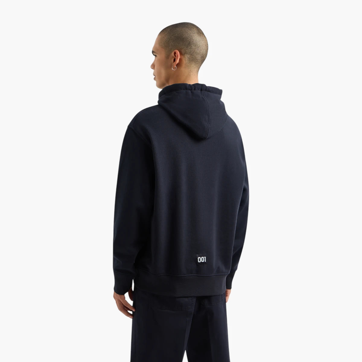 Armani Exchange Regular Fit Cotton Hooded Sweatshirt With Bold Embroidered Branding | LEVISONS