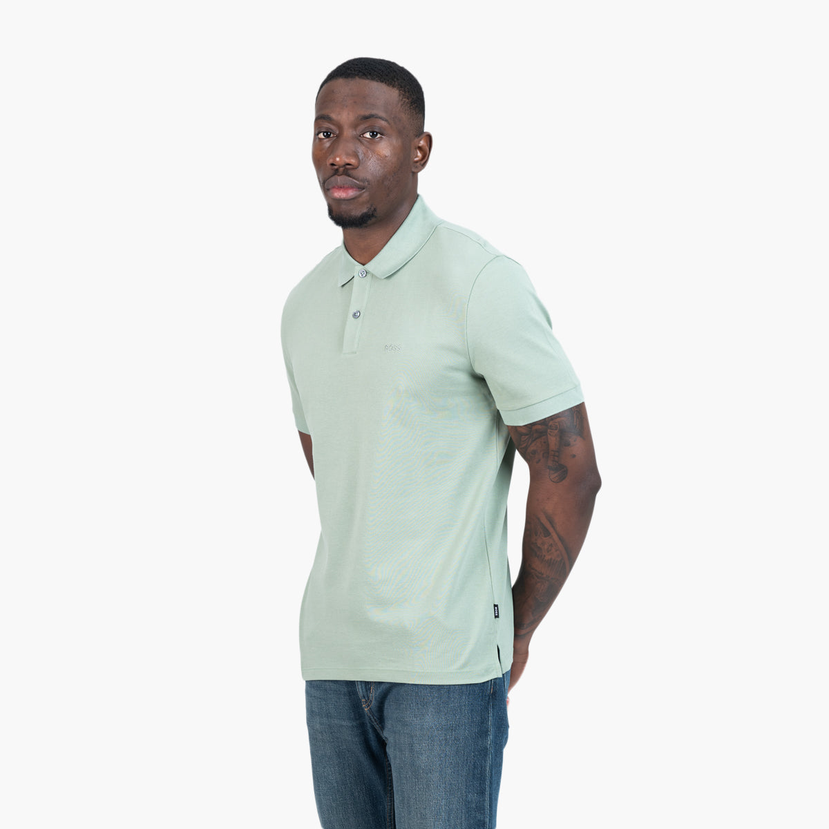 BOSS Black Pallas Regular-Fit Polo Shirt In Cotton | LEVISONS