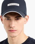 Emporio Armani Cotton Baseball Cap With Logo Patch | LEVISONS