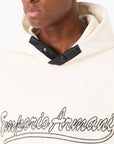Emporio Armani Varsity Style Hooded Cotton Sweatshirt | LEVISONS