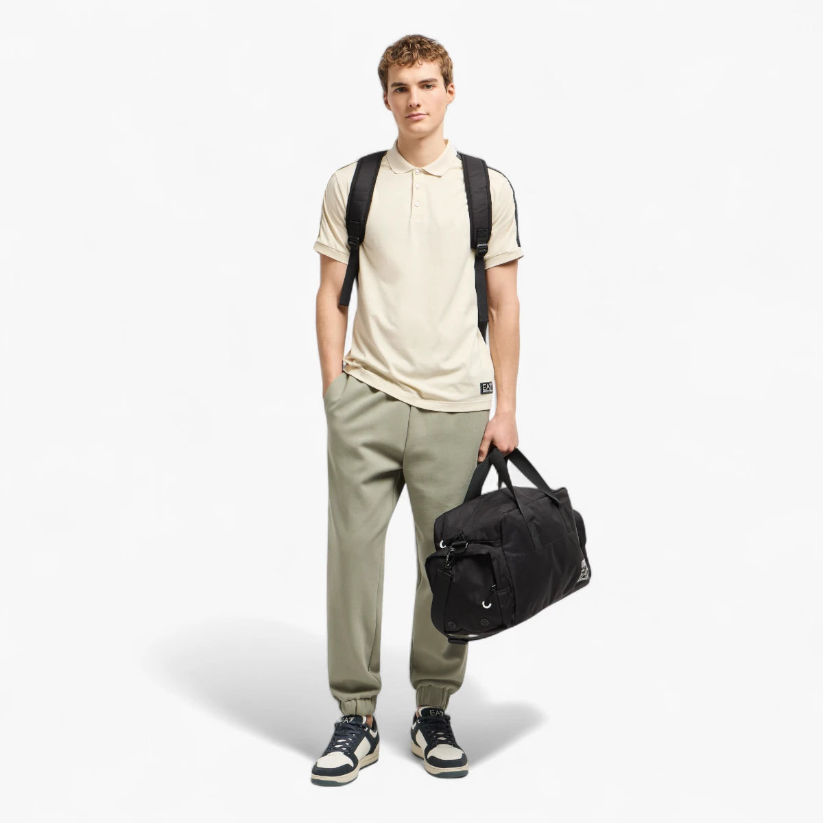 EA7 Regular Fit Logo Series Polo Shirt | LEVISONS