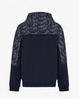 EA7 Modern Fit Logo Series Zip Up Hoodie With Contrasting Monogram Print | LEVISONS