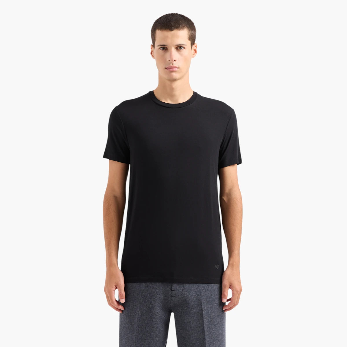 Emporio Armani Regular Fit Crewneck T-Shirt | LEVISONS