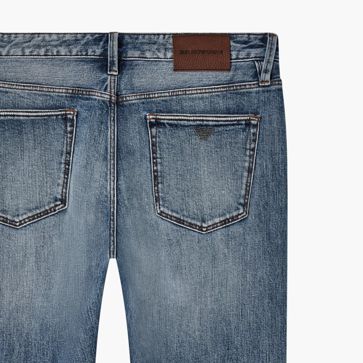 Emporio Armani J75 Slim-Fit Stone-Washed Stretch Denim Jeans | LEVISONS