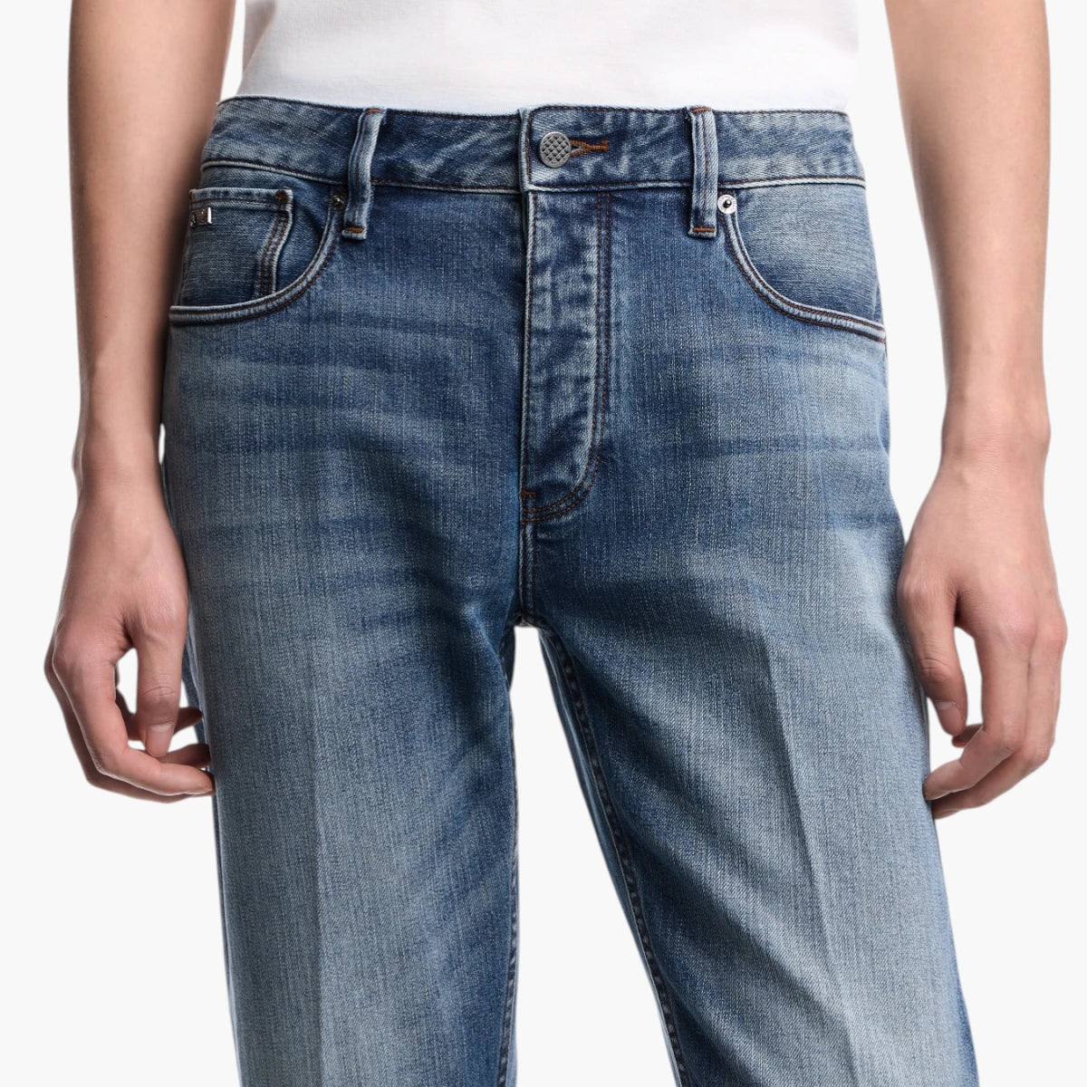 Emporio Armani J75 Slim-Fit Stone-Washed Stretch Denim Jeans | LEVISONS