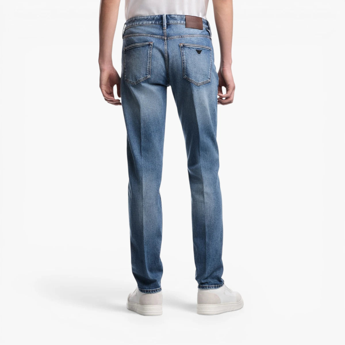 Emporio Armani J75 Slim-Fit Stone-Washed Stretch Denim Jeans | LEVISONS