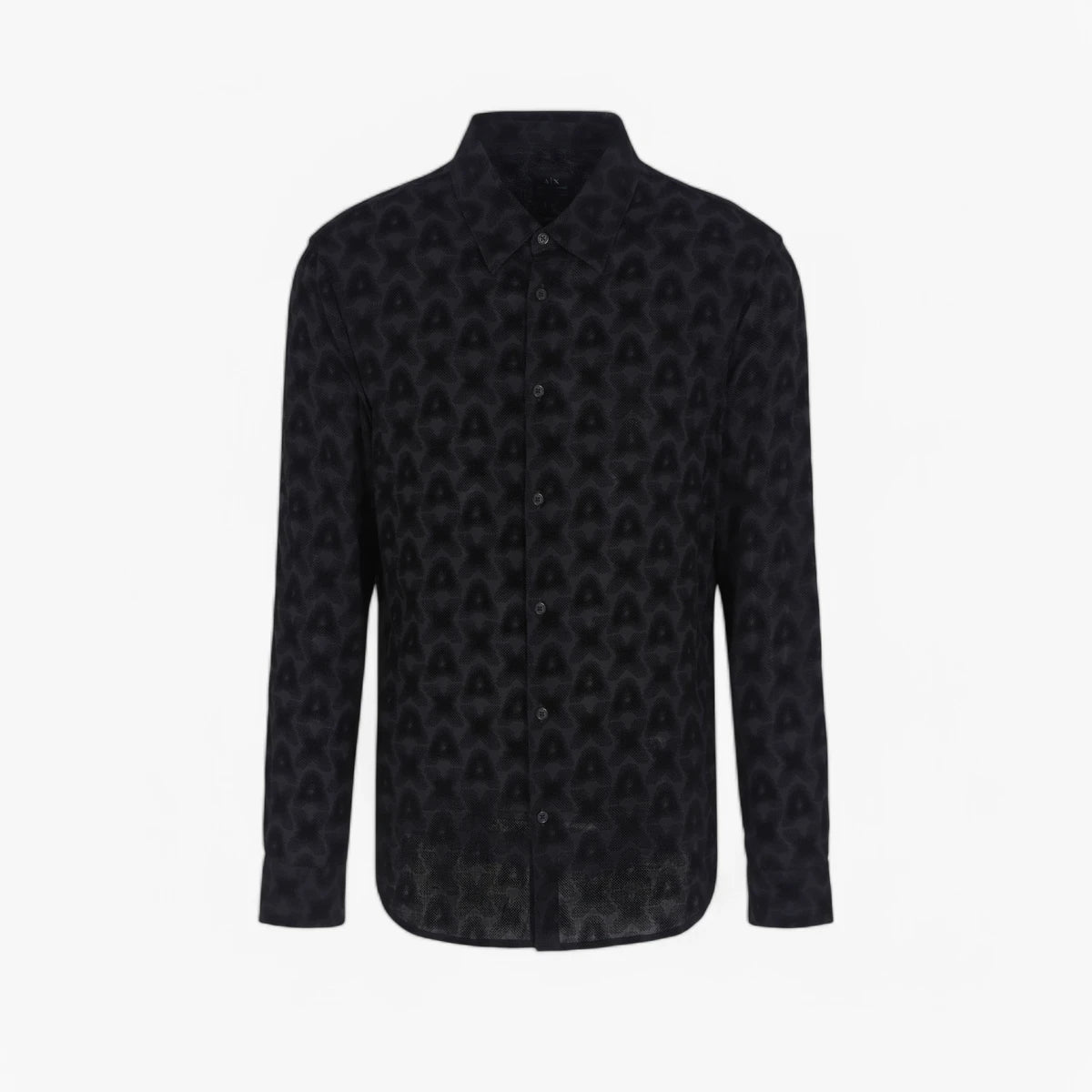 Armani Exchange Regular Fit All Over Logo Button Down Shirt | LEVISONS