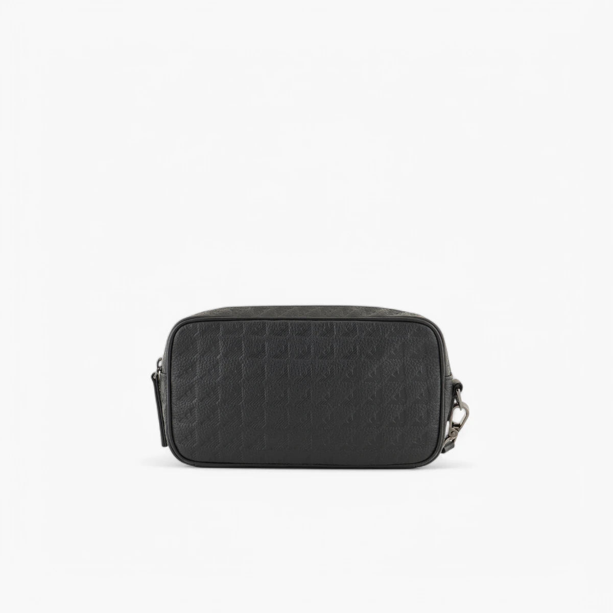 Emporio Armani Embossed All Over Logo Leather Shoulder Bag With Logo Plaque | LEVISONS