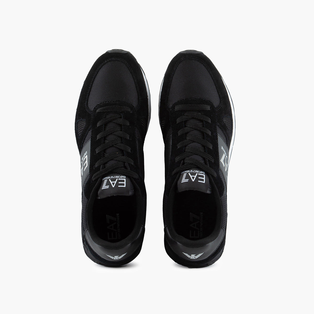Ea7 Black And White Legacy Sneakers | LEVISONS