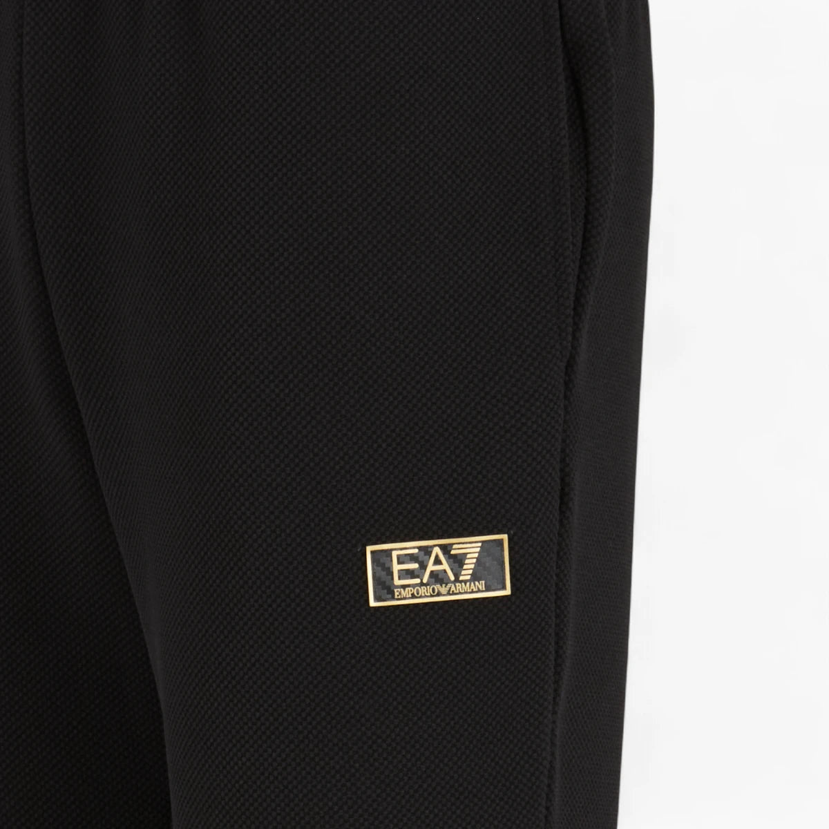 EA7 Gold Label Stretch Jacquard Trousers With Logo Patch | LEVISONS