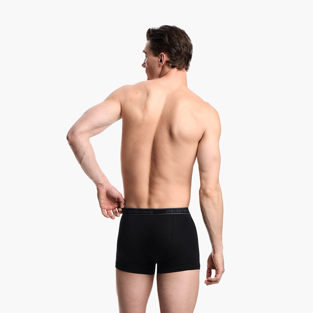 Emporio Armani Three-Pack Boxer Briefs With Core Logo Waistband | LEVISONS