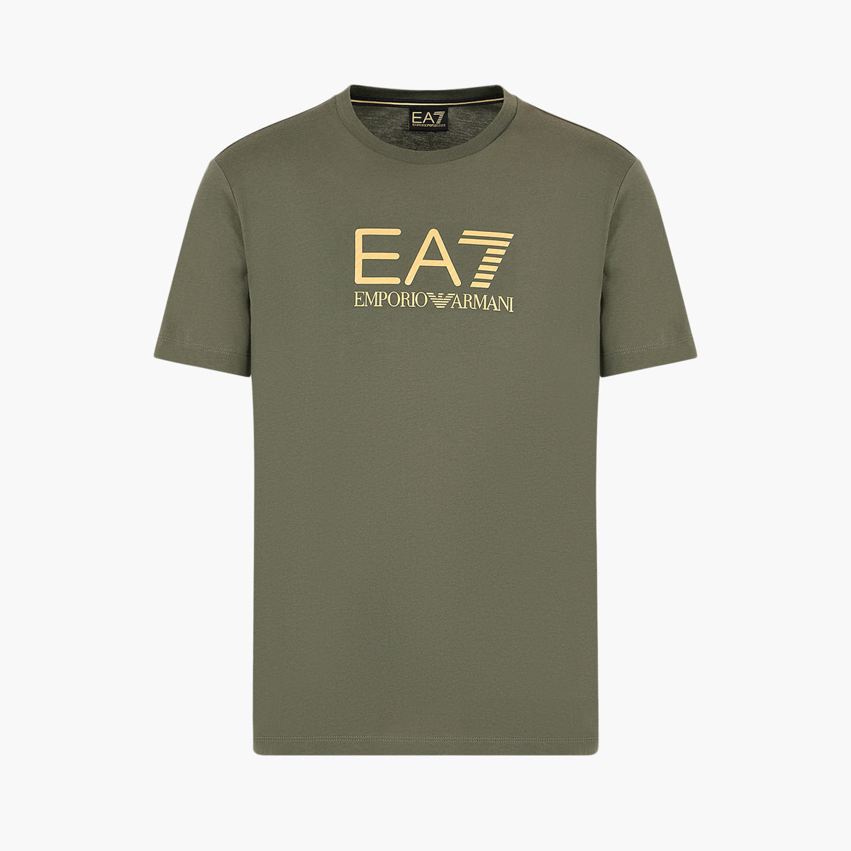 Ea7 Regular Fit Gold Label Cotton Crewneck Short Sleeve T-Shirt | LEVISONS