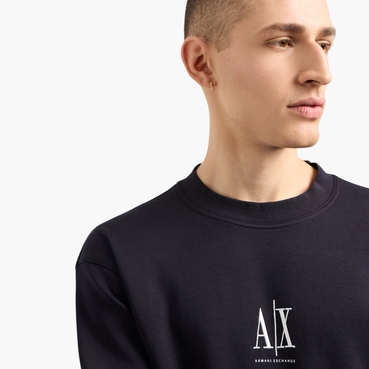 Armani Exchange Icon Regular Fit Cotton Crewneck Sweatshirt | LEVISONS