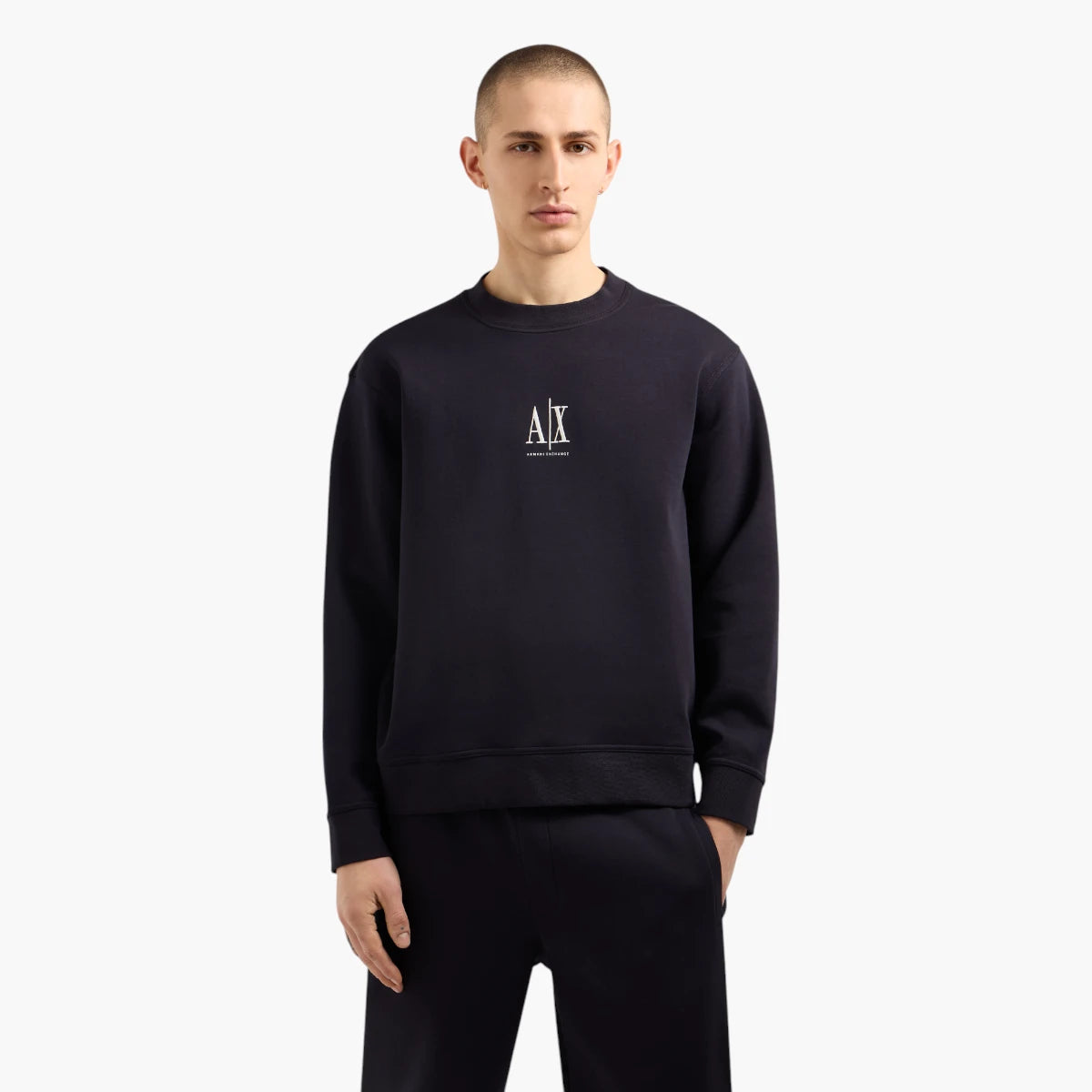 Armani Exchange Icon Regular Fit Cotton Crewneck Sweatshirt | LEVISONS