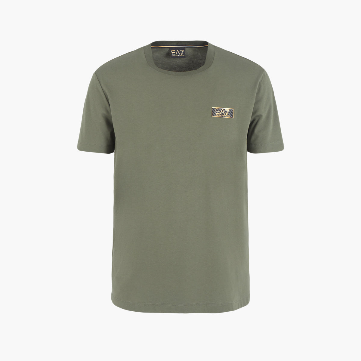 Ea7 Regular Fit Gold Label Cotton Crewneck Short Sleeve T-Shirt | LEVISONS