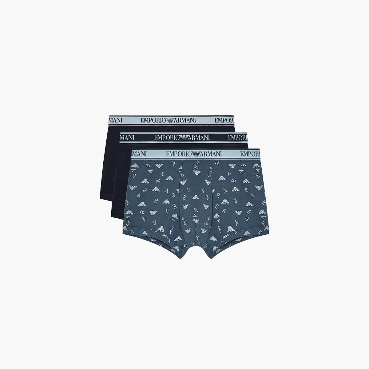 Emporio Armani Three-Pack Boxer Briefs With Core Logo Waistband | LEVISONS