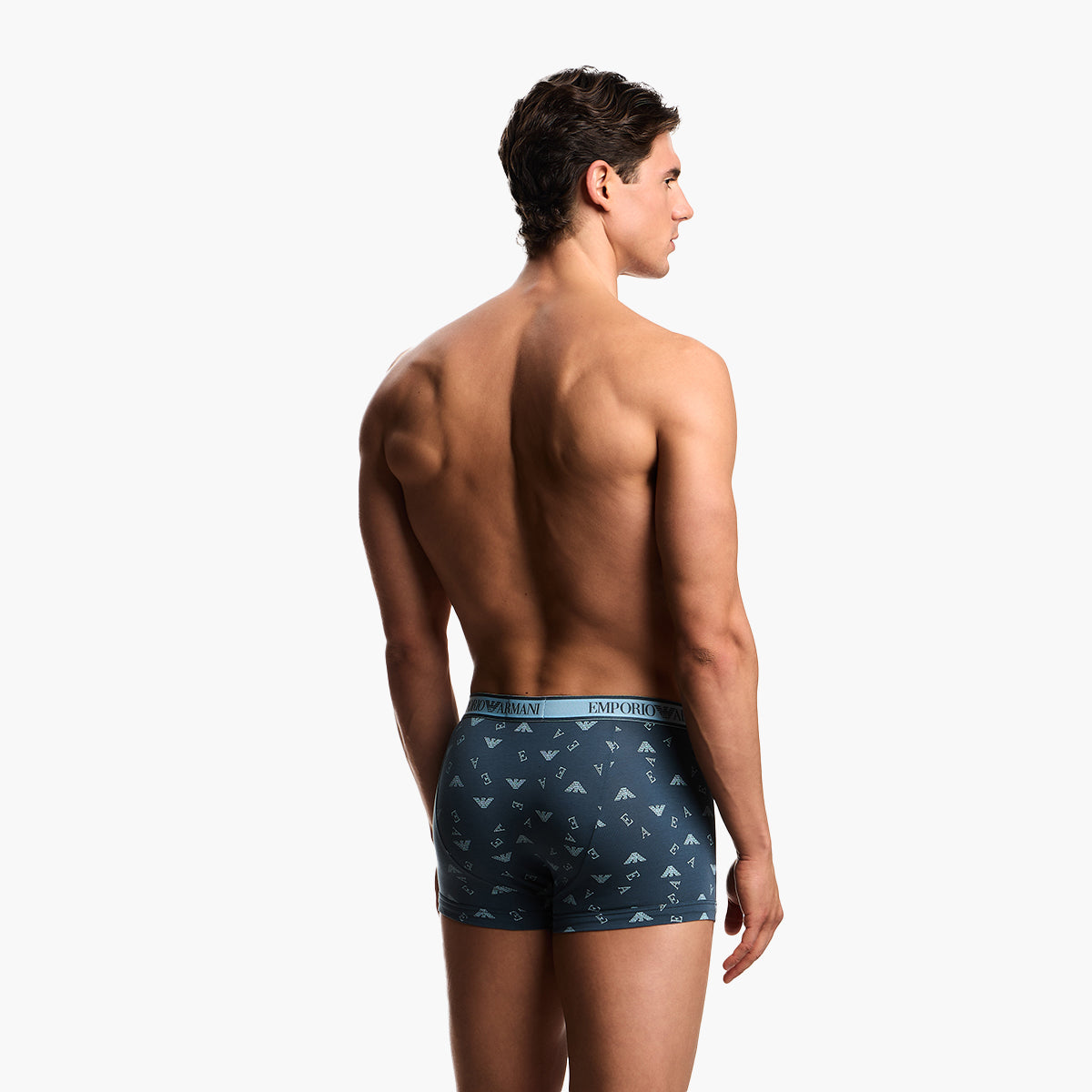 Emporio Armani Three-Pack Boxer Briefs With Core Logo Waistband | LEVISONS