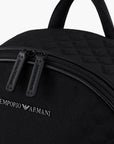 Emporio Armani Cotton Blend Bacckpack With All-Over Jaquard Eagle | LEVISONS