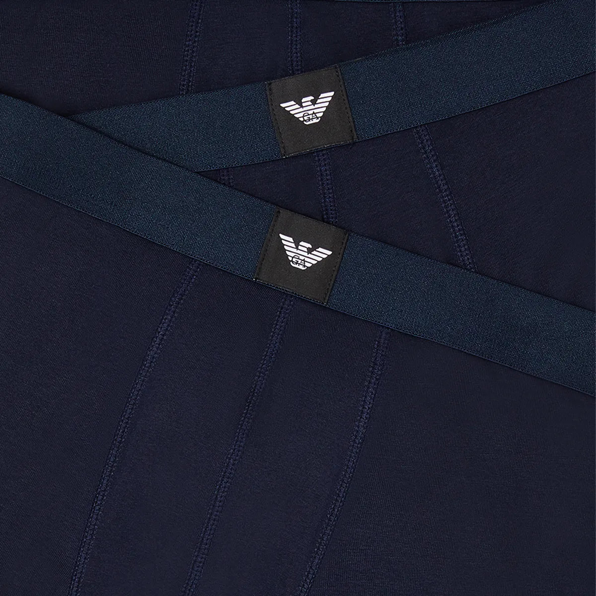 Emporio Armani Three-Pack Boxer Briefs With Eagle Logo Waistband | LEVISONS