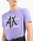 Armani Exchange Regualr Fit Cotton Crewneck T-Shirt With Bold Central Branding | LEVISONS