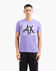 Armani Exchange Regualr Fit Cotton Crewneck T-Shirt With Bold Central Branding | LEVISONS