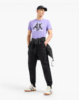 Armani Exchange Regualr Fit Cotton Crewneck T-Shirt With Bold Central Branding | LEVISONS