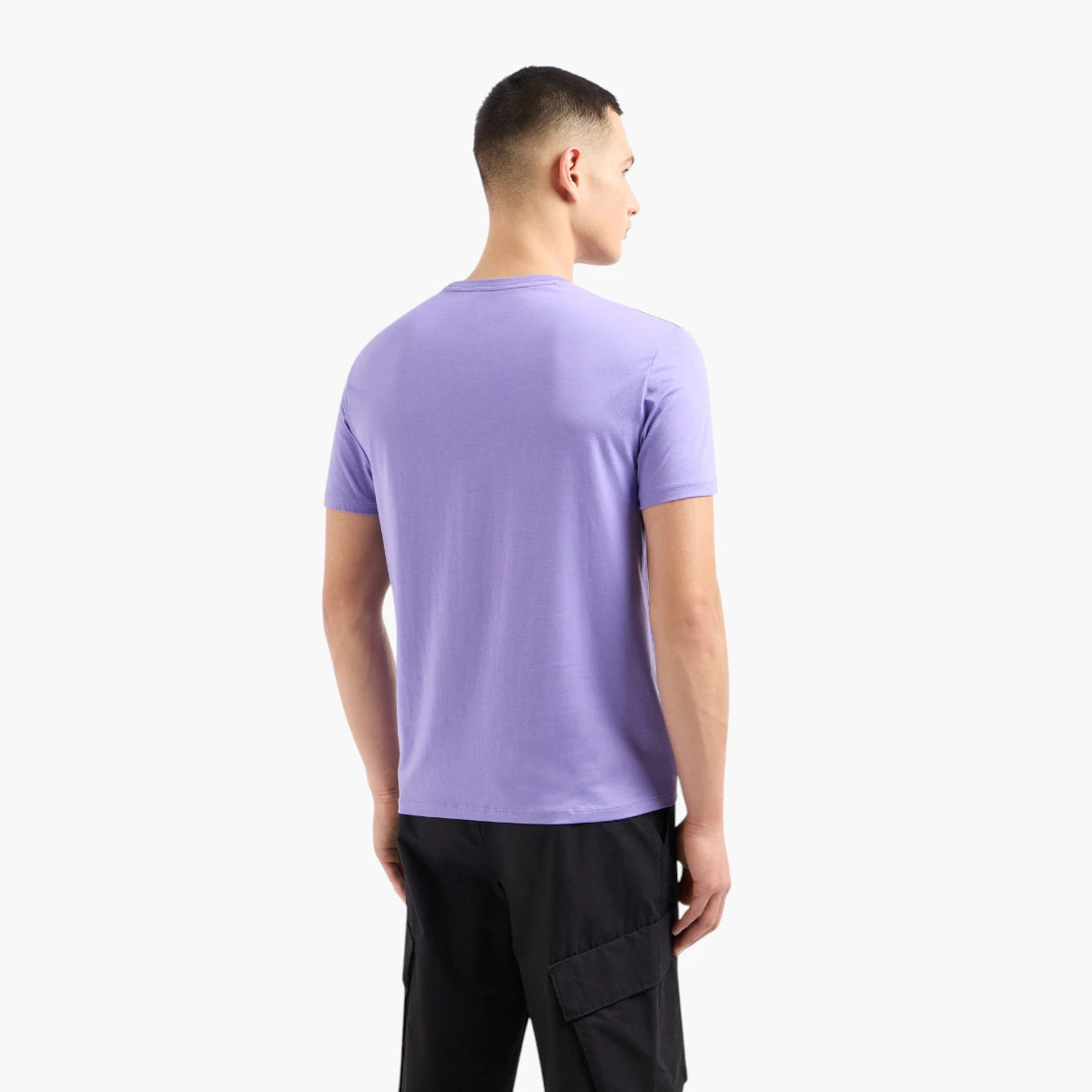 Armani Exchange Regualr Fit Cotton Crewneck T-Shirt With Bold Central Branding | LEVISONS