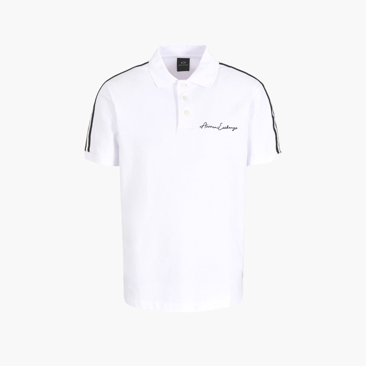 Armani Exchange Signature Logo Regular Fit Piqué Polo Shirt | LEVISONS