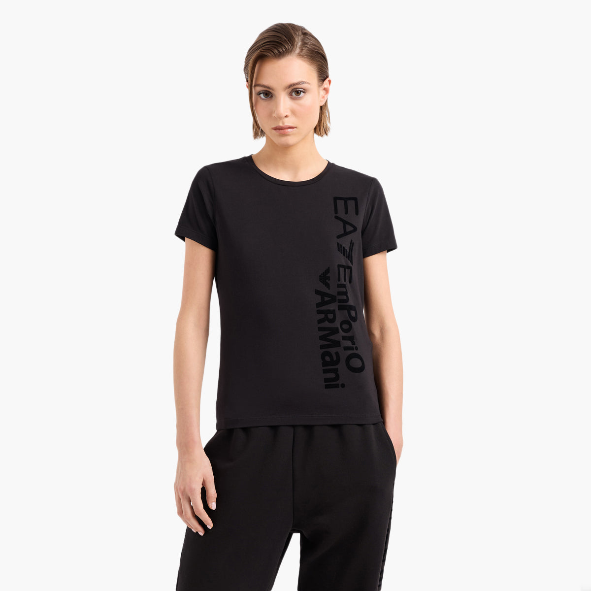 Ea7 Regular Fit Graphic Seris Cotton Crewneck T-Shirt | LEVISONS
