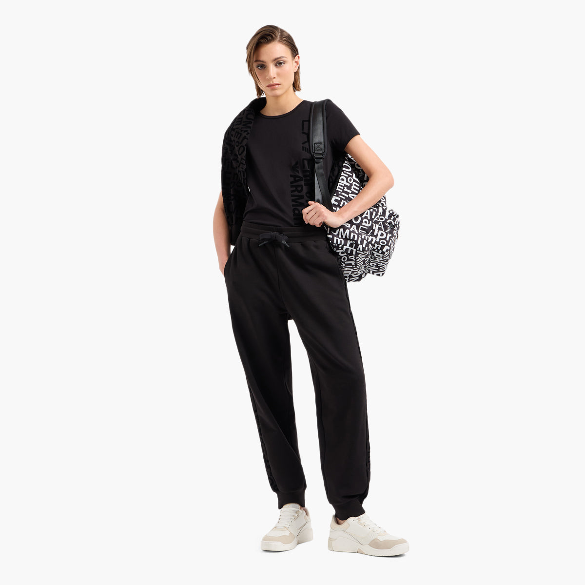 Ea7 Regular Fit Graphic Seris Cotton Crewneck T-Shirt | LEVISONS