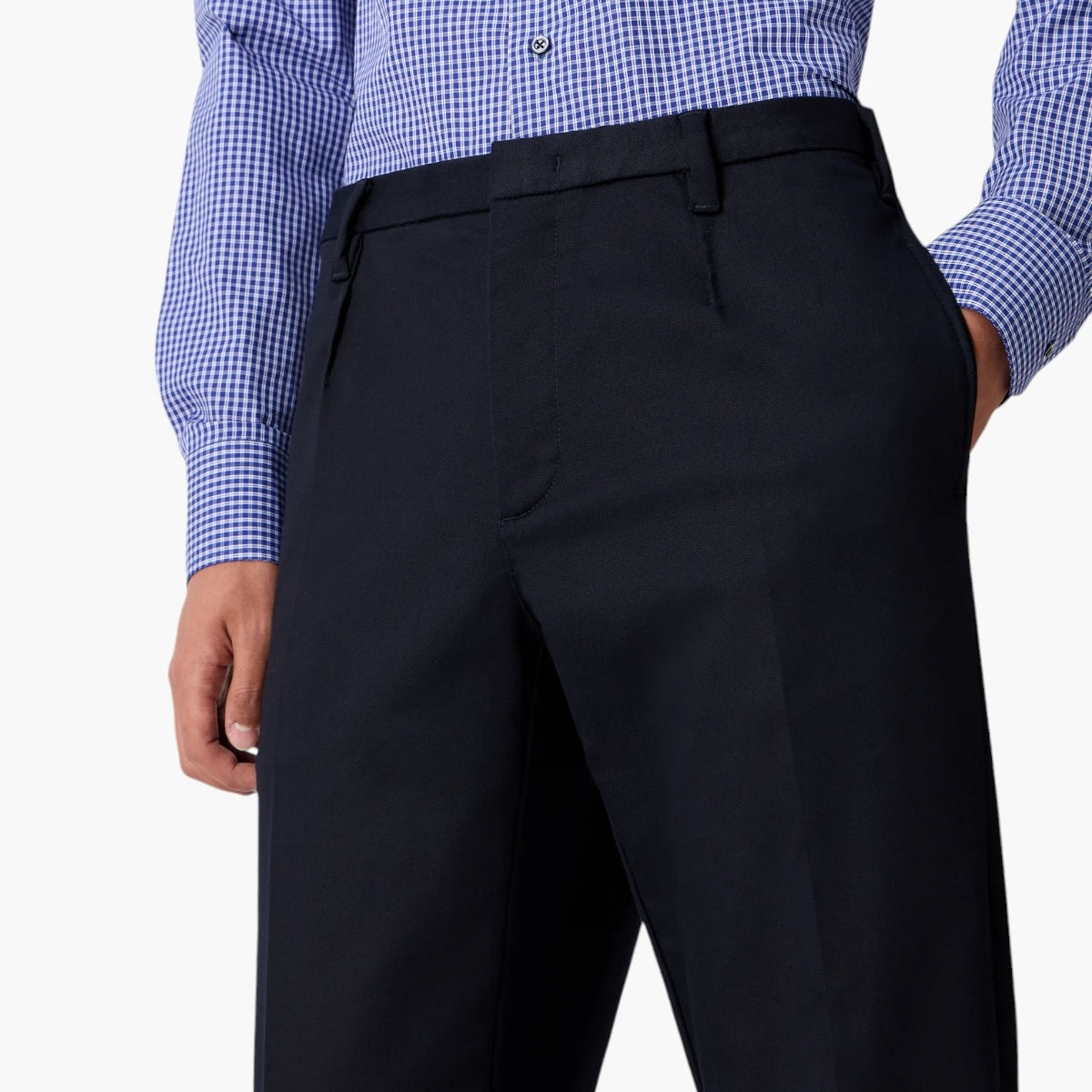 Emporio Armani Regualr Fit Slim Leg Cotton Trouser | LEVISONS
