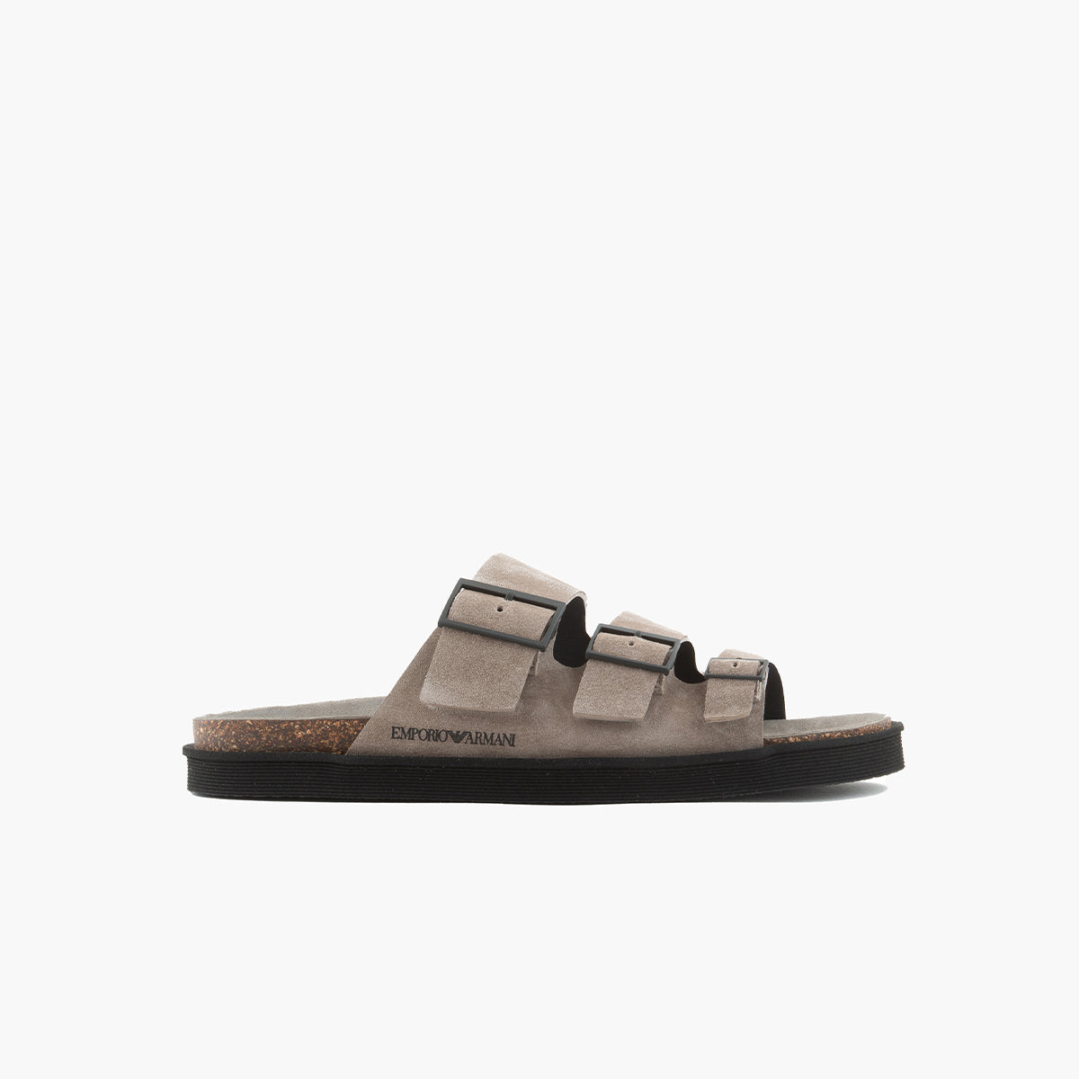 Emporio Armani Suede Leather Sandals | LEVISONS