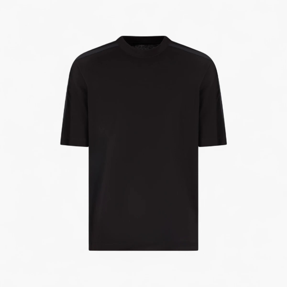 Armani Exchange Regular Fit Cotton Crewneck T-Shirt With Contrasting Logo Tape | LEVISONS