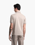 Emporio Armani Slim-Fit Cotton Polo Shirt With All-Over Jacquard Logo | LEVISONS