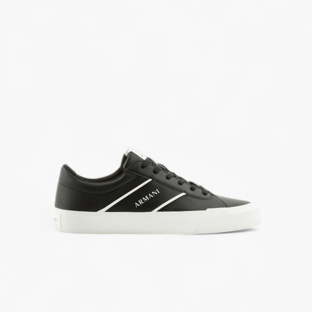 Armani Exchange Coated Sneakers With Contrasting Brand Logo | LEVISONS