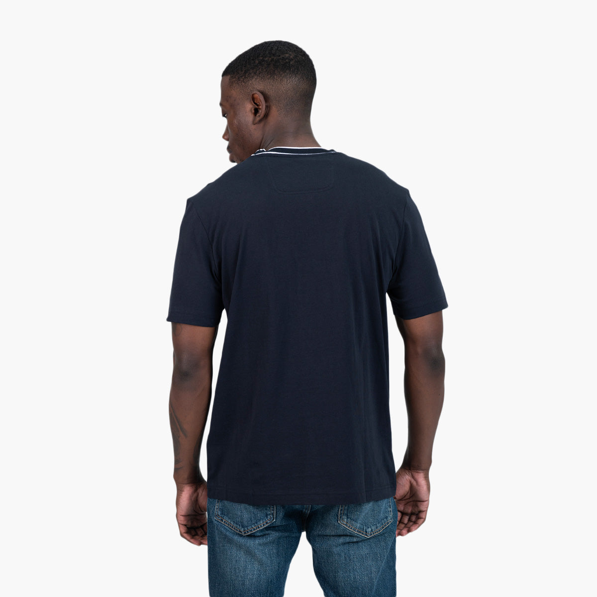 BOSS Green Cotton-Jersey T-Shirt With Logo Collar | LEVISONS