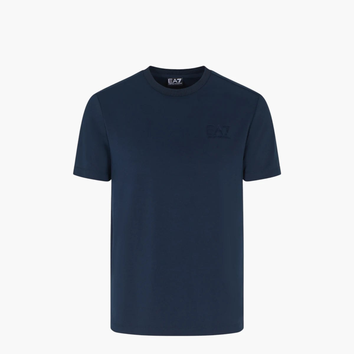 EA7 Regular Fit Crewneck T-Shirt With Monochromatic Logo | LEVISONS