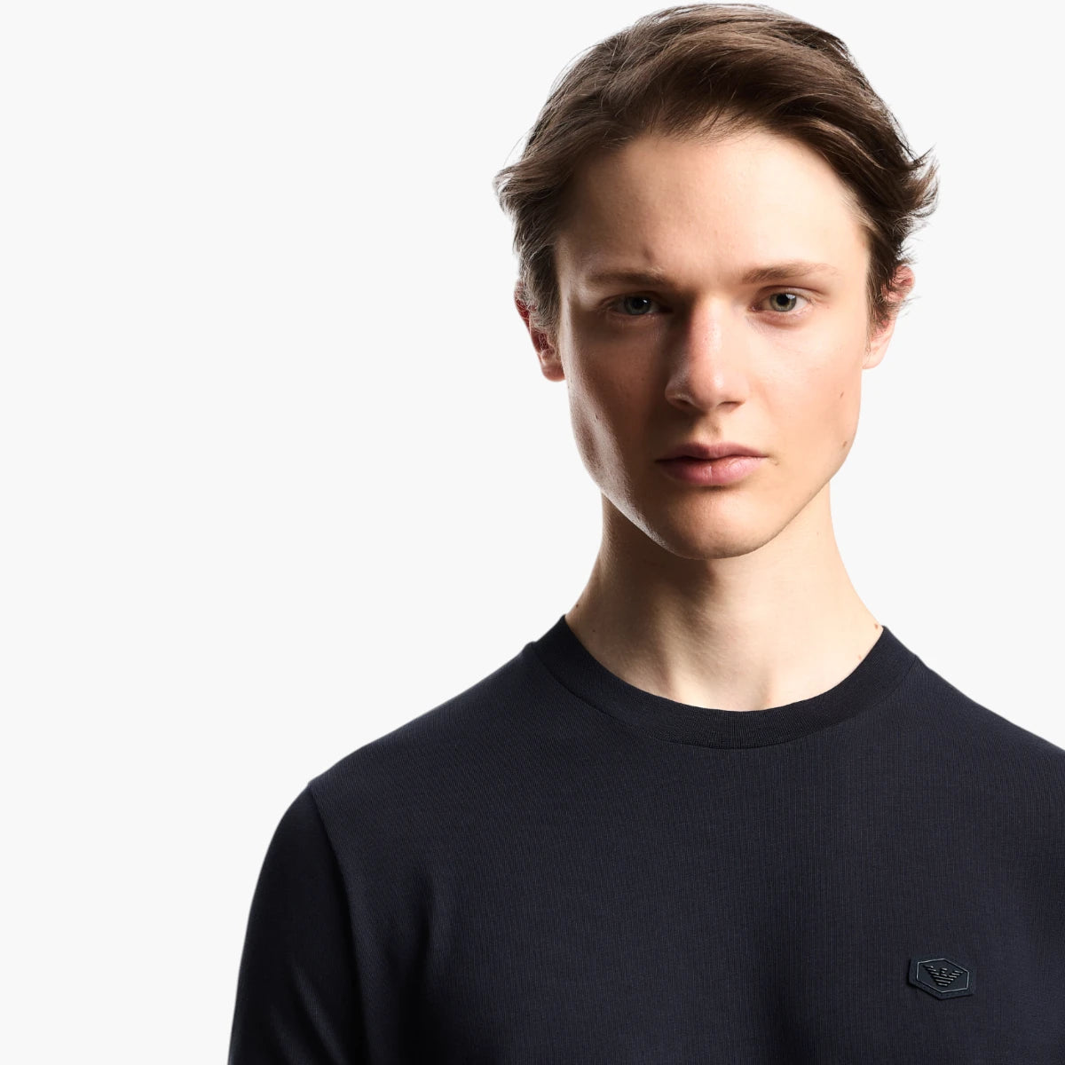 Emporio Armani Regular Fit Cotton Crewneck T-Shirt | LEVISONS