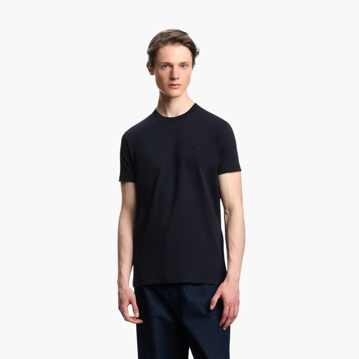 Emporio Armani Regular Fit Cotton Crewneck T-Shirt | LEVISONS