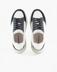 Emporio Armani Sneakers With Leather Accents | LEVISONS