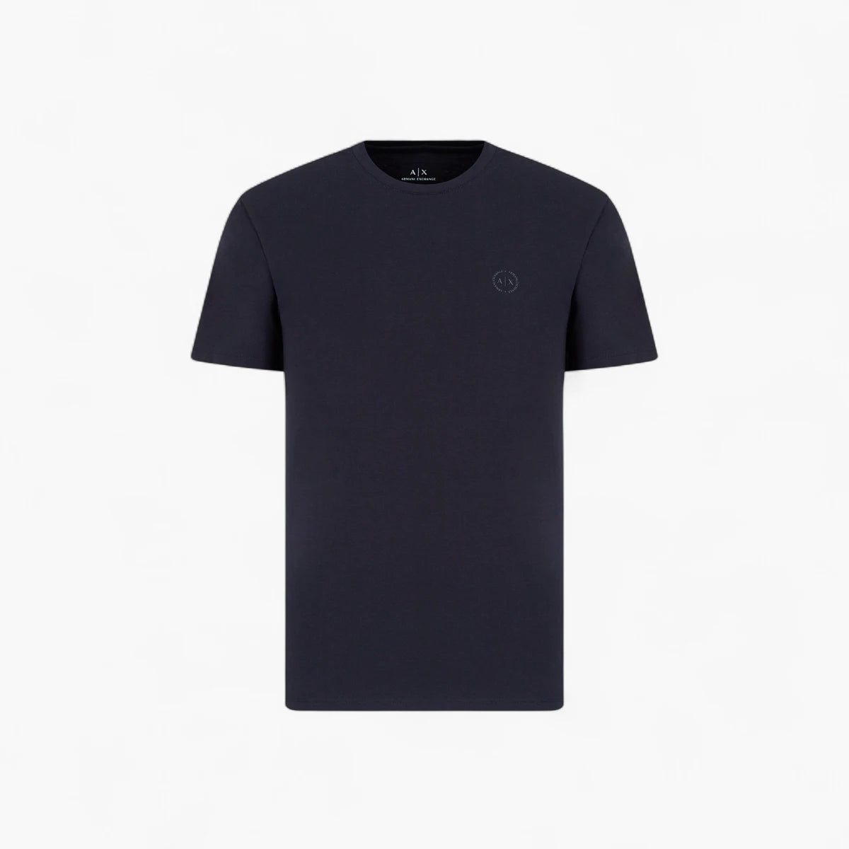 Armani Exchange Slim Fit Cotton Crewneck T-Shirt With Sublte Tone-On-Tone Logo | LEVISONS