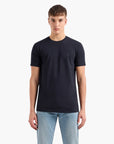 Armani Exchange Slim Fit Cotton Crewneck T-Shirt With Sublte Tone-On-Tone Logo | LEVISONS