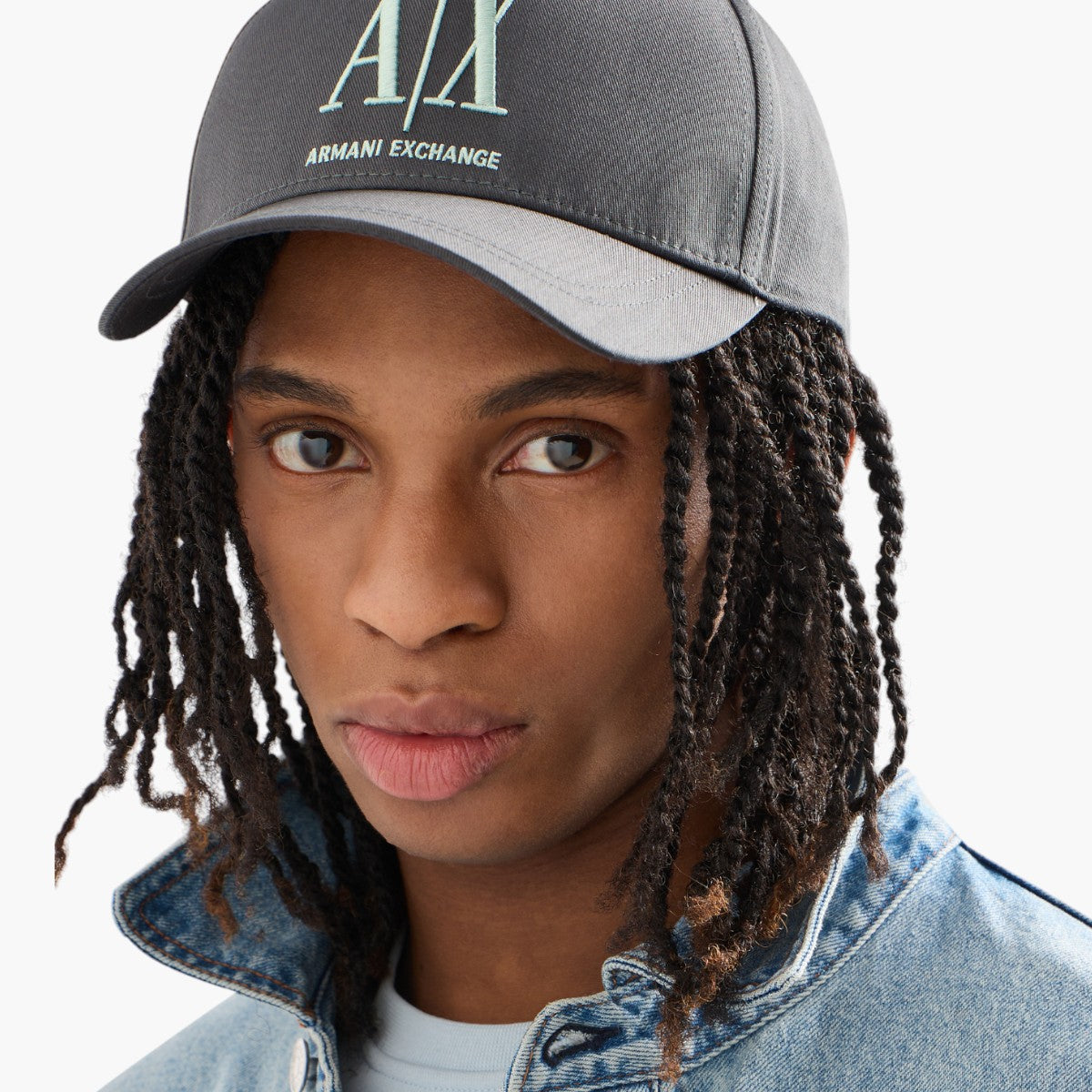 Armani Exchange Cotton Embroidered Icon Logo Baseball Cap | LEVISONS