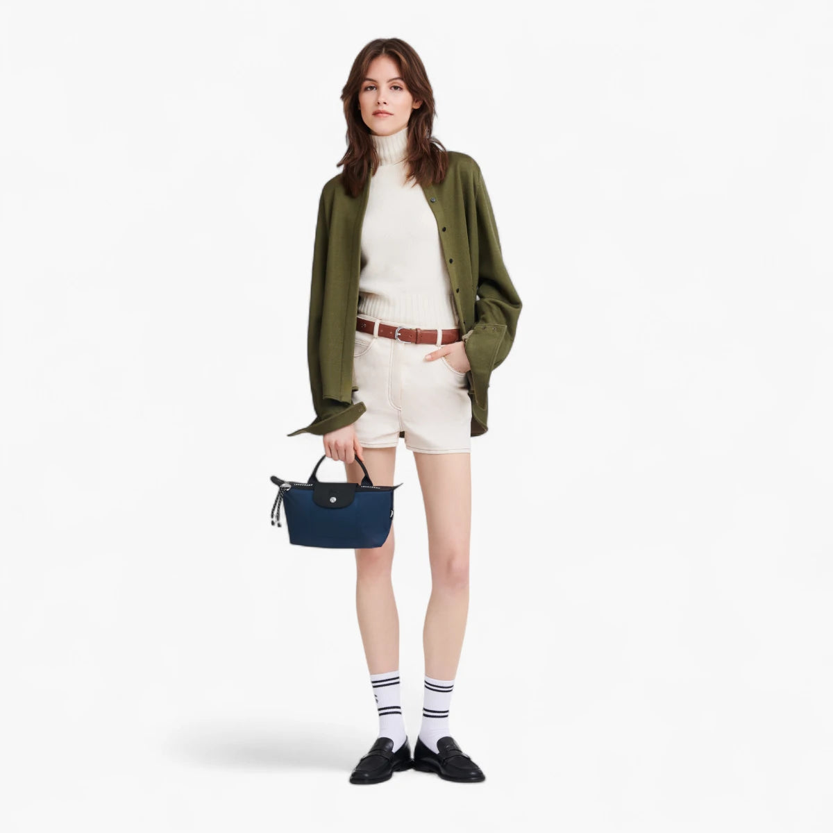 Longchamp Le Pliage Energy Pouch Navy | LEVISONS
