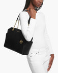 Michael Kors Jacquelyn Medium Pebbled Leather Tote Bag | LEVISONS