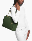 Michael Kors Jacquelyn Medium Pebbled Leather Tote Bag | LEVISONS